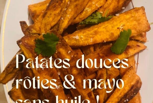 recette patates douces rôties au four et mayo végane